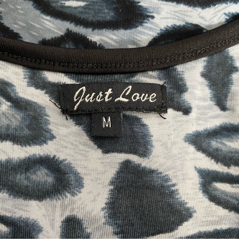 Just Love Womans Long Dress Ladies Sleeveless Womans Sz Medium Animal Print - Picture 6 of 8